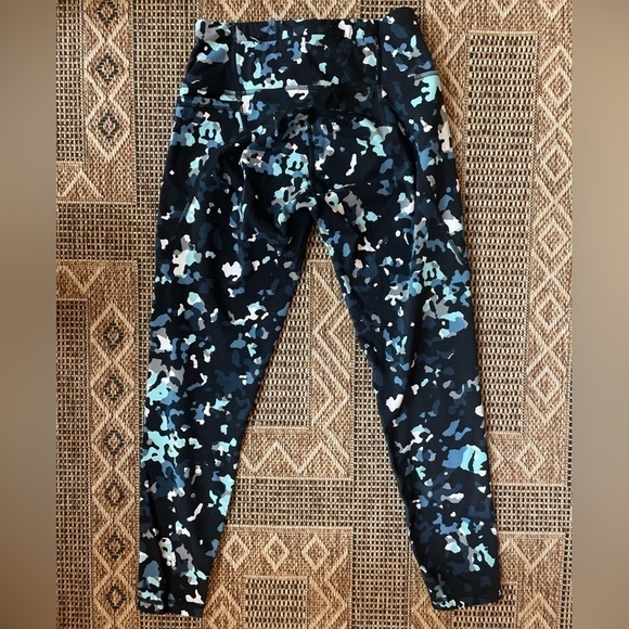 SWEATY BETTY The Power 7/8 Blue Lagoon Camo Workout Legging Size XS - Picture 4 of 6